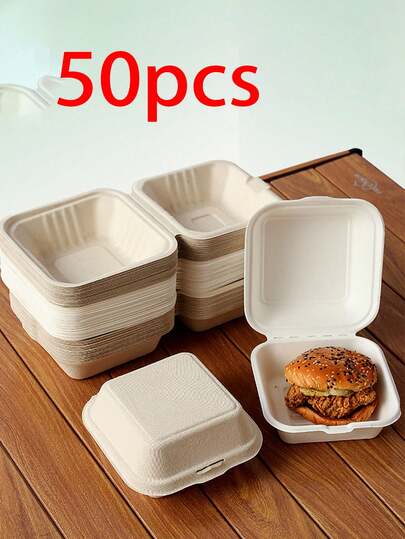 20 hộp đựng bánh nướng mang đi, hộp cơm trưa di động, hộp đựng bánh hamburger, hộp đựng salad mang đi, hộp đựng bánh kem tiệc tùng, hộp đựng bánh hamburger bằng bột giấy, thích hợp cho tiệc sinh nhật, bữa trưa ở trường, hộp đựng đồ ăn mang đi dùng một lần, bao bì thức ăn nhanh.