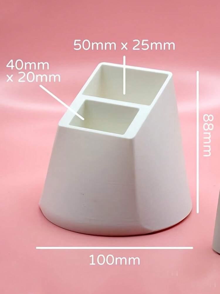 2-Hole Remote Control Storage Bracket-Practical Desktop Storage Bracket, Suitable For TV, Air Conditioner, Lamp Remote Control And Office Supplies, Etc.-Can Accommodate 2 Remote Controls, No Power Supply, Remote Control Storage Rack - View 6