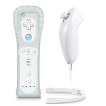 U Drahtloser Bewegungssensor-Controller mit Silikonhülle + Armband, unterstützt Vibration/Lautsprecher/präzise Bewegungserfassung, Mehrspieler-Spieladaptations-Controller - Übersicht 7