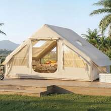 Inflatable Camping Tent For 4-8 Person Instant Setup Family Size Tent Waterproof Windproof Outdoor Shelter With UV Protection Lightweight Portable For Camping Beach Festivals - 如圖所示 - 查看 3