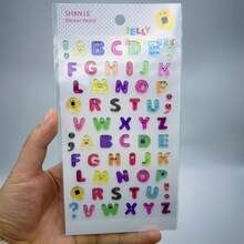 Anime-Themed Scratch-Resistant PVC Keyboard Stickers - Glossy Keycaps, Including A-Z Letters And Numbers, In Teal/Coral/Pink/Purple/Yellow/Green, Irregular QWERTY Layout, Suitable For Laptops, PCs, And Computers (Removes Without Residue) - Xem 11