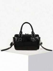 2026 Spring New Women's Casual Pillow Shoulder Bag, Unique Personalized Minimalist Chic Crossbody Bag - Black - View 8