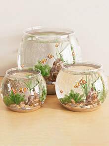 1-Piece Living Room Desktop Fish Tank, New Style Imitation Glass One-Piece Molded Fish Tank, Turtle Tank, Desktop Goldfish Tank, And Harmless, Shatterproof And Unbreakable Fish Tank - View 6