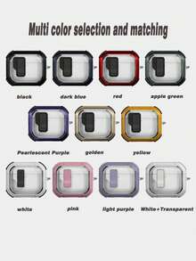 1 Set Transparent Auto-Pop Up Protective Case Compatible With Apple Pro 3rd/4th Gen, 2nd Gen - Multicolor - View 8