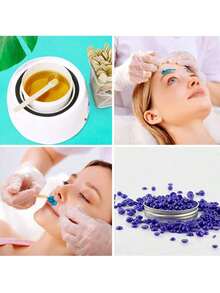 -Piece Wooden Wax Sticks - Suitable Body, Eyebrows, Lips, And Nose Hair Removal. Small Wax Sticks Removing Hair And Leaving Skin Smooth. Professional Spa And Home Use (Sticks Per Pack). Hair Products And Accessories. Essential Hair Salons, Beauty Salons, And Travel. - Beige - View 3