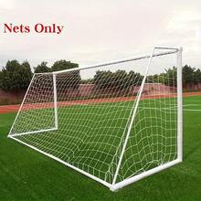 1pc Full Size Soccer Net, Made Of PE Material, Waterproof And UV Resistant, Easy To Install, Suitable For Soccer Field Training And Net Replacement - Multicolor - View 4