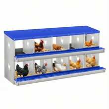 Egg Handling Supplies - Blue 10-compartment - View 1