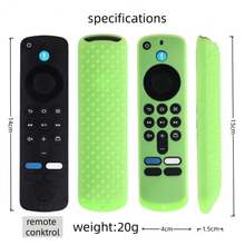 适用于2025款Fire TV Stick 4K/HD遥控器的硅胶保护套，带挂绳，软壳遥控器套 - 多色 - 查看 4