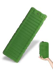 Camping Sleeping Pad Inflatable Camping Mat Pillow Foot Pump Outdoor Camping Pad With Carrying Bag - Multicolor - View 10