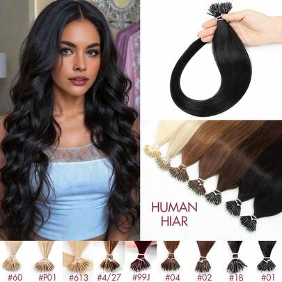 Tóc nối Nano Ring, tóc thật màu đen tự nhiên, dài 12-22 inch, tóc nối hạt nano thẳng, tóc thật vô hình, mềm mượt, tóc nối đầu nano, tóc thật dễ lắp đặt, phù hợp cho nữ sử dụng hàng ngày, dự tiệc và đám cưới, dễ dàng sử dụng.