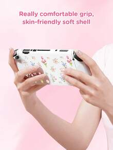 适用于 2 (2025) 的花卉图案保护套（1 件），兼容 Switch 2/Switch OLED/Switch NS/Lite，新一代 Switch 第二代游戏配件，送给 Switch 玩家的最佳礼物 - 查看 7