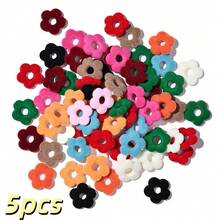 5/10pcs 19mm Colourful Resin Hollow Out Large Flower Beads, Flocked Spaced Beads For Jewelry Making Bracelet Necklace Earrings Hairpin DIY Mobile Phone Chain Keychain Pen Bead Craft - Random Color - View 10