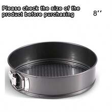 4/6/7/8/9/10 Inch Round/Heart Shaped Non-Stick Cake Baking Pans, Removable Bottom Lock Cake Molds, Baking Tray, Oven Accessories, Baking Tools, Kitchen Gadgets, Kitchen Supplies - Black - View 15