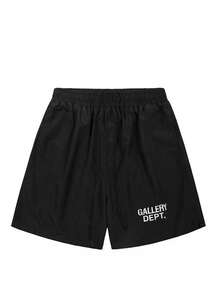 GALLERY Quick Dry Athletic Shorts For Men Lightweight Breathable Summer Outdoor Shorts - 黑色 - 查看 3
