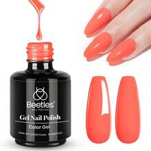 Beetles White Gel Nail Polish -1PC 15ml White Spring Colors Gel Polish - Carly Coral Orange - View 9