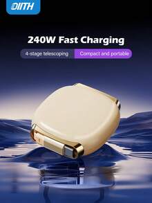 OIITH 240W(MAX) USB-C 快充线，磁吸式伸缩 USB-C 充电线，磁吸设计可自由伸缩双 C 型线缆，可伸缩 Lightning 充电线，多功能 USB-C 数据线，兼容 17/16/15/13 Pro Max Pro，兼容三星手机、平板电脑，支持 PD 快充。 - 彩色 - 查看 7