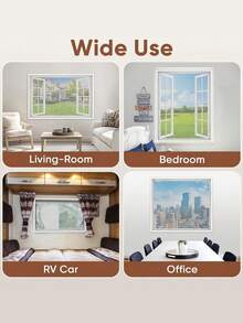 Self-Adhesive Window Screen Mesh Kit, Hook & Loop Easy Install, Breathable Anti Mosquito Insect Net, Removable Reusable Fly Screen For Home Windows - White Mesh - View 5