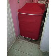 Washing Machine Cover With Silver Zipper Panel, Waterproof And Plush, For Indoor And Outdoor Use, Premium Quality, Durable Up To 6 Years, Compatible With All Brands. - 紅色 - 查看 5