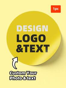 1-100张定制贴纸，个性化商业标签，定制贴纸和Logo，婚礼生日洗礼贴纸，设计您自己的贴纸，个性化生日贴纸，可爱定制贴纸，个性化，精致配饰，浪漫礼物，多功能，装饰性，可重复使用，精致，时尚，高品质，色彩缤纷，现代，定制，个性化，独特，家居装饰，温馨氛围，冬日优雅，永恒之爱 - 彩色 - 查看 26