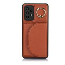 PU 人造皮革手機殼，適用於 Galaxy A17 A56 A36 A26 A16 A55 A35 A15 A54 A14 A73 A53 A13 A72 A52 A71 A51 4G 5G，附環形支架，RFID 防盜錢包手機殼，適用於 Galaxy S26 S25 Edge S24 S23 S22 S21 FE Plus Ultra，附支架卡槽保護殼 - 棕色 - 查看 17