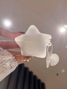 Creative 3D Transparent Luminous Star Case For Pro 3rd Generation New Model Bluetooth Wireless Earphone Case 2 Protective Cover Apple Pro 3rd And 4th Generation Silicone Soft Case 4th Generation - White - View 1