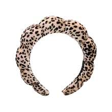 Fascia per capelli con stampa leopardata, fascia per il viso per la pulizia del viso e il trucco, fascia per la cura del viso da donna, regalo SPA, adatta per feste, uso quotidiano, portatile e leggera, cerchietto per capelli, accessorio per capelli, adatta per trucco, cura della pelle, lavaggio del viso, bagno - Multicolore - Visualizzare 6
