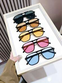MEIRONG Multicolor Retro Fashion Glasses Set For Women - Multicolor - View 3