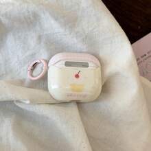 极简樱桃蛋糕设计耳机保护套,兼容 Pro 3、新款 Pro 2、可爱 Apple 4 极简 3 代个性化耳机保护套(1/2 代),女士款 - 粉色 - 查看 10