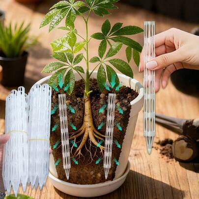 10/20 piezas Tubos de drenaje para prevenir la pudrición de las raíces y mejorar el drenaje, adecuados para uso en interiores y exteriores para la ventilación de las raíces de las plantas