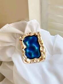 1个方形蓝宝石郁金香珍珠气囊手机支架，创意背装式夏季风格手机配件 - 彩色 - 查看 6