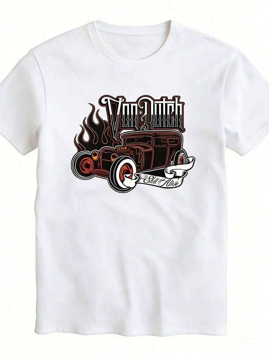 -Shirt Von Car Dutch Men Unisex Black Shirt Size S-3XL - 白色 - 查看 1