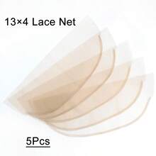 5 miếng ren trong suốt 2*6/4x4/13*4, đế lưới ren Thụy Sĩ cho tóc giả, phụ kiện làm tóc giả - Xem 9
