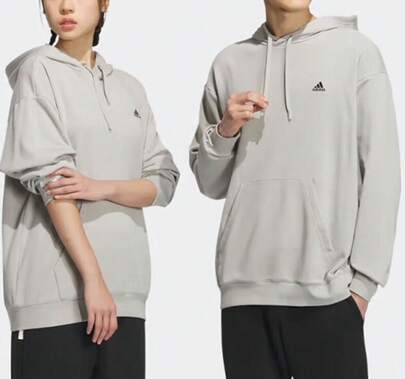 Adidas 男女通用宽松休闲连帽卫衣