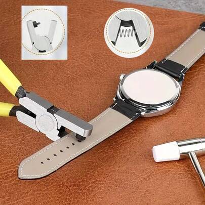 1pc Multifunctional Punch Pliers, Suitable For Watches, Belts, Shoelaces And Sandals - Durable Carbon Steel Craft Tool, Watchd, Belt, Shoelace Puncher, Multifunctional Manual Punch Tool, Suitable For Men's Gifts, Valentine's Day, Weddings And Birthdays