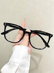 1pc Square Full Frame Fashion Computer Glasses, Suitable For Daily Wear, Parties And Streetwear - Multicolor - View 2