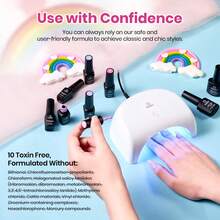 Beetles Spring Gel Polish Set - Fingertip Palette, 32 Colors Valentines Polish Set With Base Top Coat - 25 Colors Rainbow Dreamscape - 查看 6