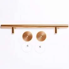 1pc 25cm Golden Round Professional Fingerboard Grind Rail, Aluminum Alloy Material, Durable & Wear-Resistant, Suitable For Advanced Professionals - Gold - View 4