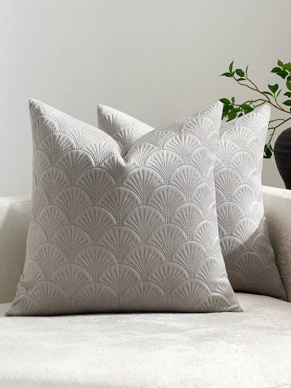 1pc/2pcs Throw Pillow Covers 18x18,Velvet Decorative Couch Pillow Cover Soft Square Cushion Cases For Sofa Bed Car