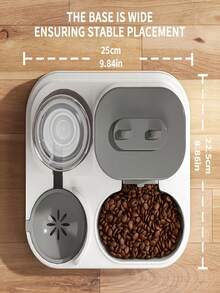 Automatic Cat Food Feeder - 2-In-1 Portion Dispensing, Protecting Your Pet's Healthy Diet, Cute Dual Water And Food Supply Machine - 1600ml Feeder + 800ml Water Dispenser - View 7