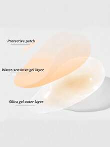 1 Pair Of Invisible, Self-Adhesive, Anti-Friction Material, Reusable Covers, Adhesive Stickers, Essential For Vacations, Washable Nipple Stickers, Suitable For Swimwear, Covering Clothing, Tank Tops, Bathing In The Sea, Hot Tubs, Travel, Vacations, Water Parks, Swimming Pools, Camisoles, And Everyday Wear.Bathing Essentials, Invisible Coverage, Breathable Adhesive, Washable - Elegant Apricot Pair - View 4