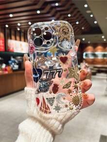 Mysterious Retro & Y2K Baddie Design Shockproof Protective Case Compatible With IPhone 14 Pro Max, 13/12/11/Pro Max, 15 Pro Max, XR/XS Max/XS, Soft 7/8, Wave Edge 16/16 Pro Max, 13 Pro Max, 17, 17 Air, 17 Pro Max, 12 Mini, Fashionable Gift For Women And Men - Multicolor - View 2