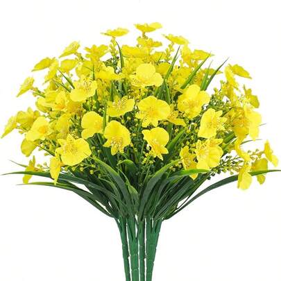 1支/8支仿真樱花，丝绸蝴蝶兰装饰植物，适合春季装饰、DIY花园、家居、餐桌、派对、婚礼、生日、毕业典礼等场合。