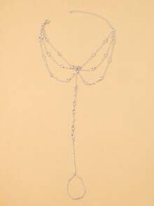 1pc Luxury Zirconia Toe Chain, Perfect Gift For Friends - Toe Chain - View 3