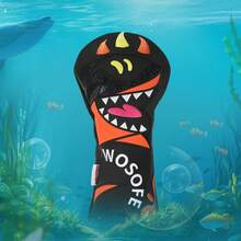 Golf Headcover Shark Style PU1 Durable Accessory For #1 Driver - Orange - View 3