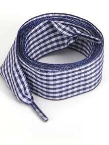 1 par/2 unidades de cadarços de 120 cm de comprimento, estilo britânico, xadrez moderno e colorido, adequados para sapatos Oxford, tênis de corrida, tênis de lona e tênis casuais. - Multicolorido - Ver 19