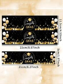 40/20/10 piezas/Set Etiquetas para botellas de agua para fiesta de graduación, Pegatinas para botellas de agua de felicitaciones, Diseños de birretes de graduación, Adecuado para decoración de temporada de graduación, Fiesta de graduación, Ceremonia de graduación, Decoración del hogar y regalos de graduación - Talla única - Ver 11