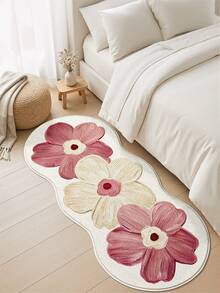 DAJIANG 1PC Floral Asymmetrical Area Rug,Multi-Color Soft Cream Style Carpet,Suitable Bathroom, Kitchen,Outdoor, Indoor, Runner Corridor, Bedroom, Living Room, Beside Throw Rugs Machine Washable Rug, Easy Clean Entryway Mat, Anti-Slip Backing Rugs For Bedroom Decor, Decoration Festival Bathroom Decor Decorative Rugs Bathroom Accessories Essentials Room Decor Set Outdoor Decor Rug Mat Carpet - Multicolor - View 5