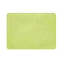 [Versión reforzada] 1 pieza Almohadilla de arena para gatos de EVA, de doble capa, de una sola pieza, con una sola abertura, lavable y que controla la arena, adecuada para uso en interiores de gatos, fácil de limpiar, en múltiples colores - Negro - Ver 7