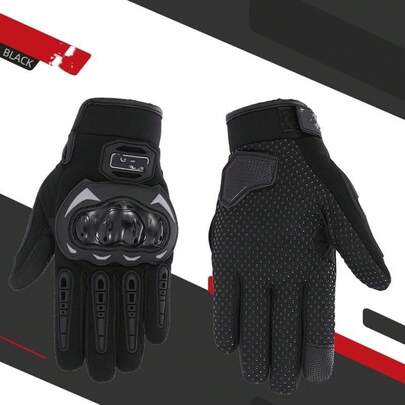 Guantes de Motociclismo con Protección Anticaídas y Dedo Táctil