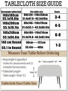 Vinyl Tablecloth With Flannel Backing,Plastic Waterproof Rectangle Tablecloths,Flannel Backed Table Cloth For Camping Dining Indoor & Outdoor,Durable Table Cover - Multicolor - View 2